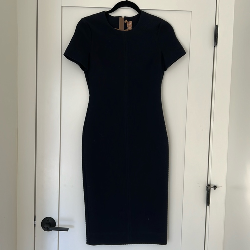 NWT BOSS Dixetta Black Midi Dress
